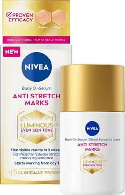 Produktbild von NIVEA LUMINOUS 630 l fr einen ebenmigen Teint, Anti-Dehnungsstreifen-Krperserum 100 ml