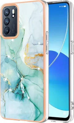 Image de Etui pour OPPO Reno6 5G, étui antichoc en TPU souple vert