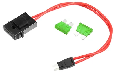 Mini-Sicherungsadapter 32V mit 2x 30A Flachsicherungen