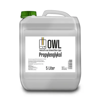 Produktbild von 5L OWL Propylenglykol 99%  PG Rohstoff Propylenglycol Propylene Glycol Glykol