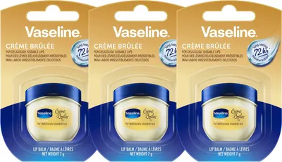 Produktbild von Vaseline Lip Therapy 7G Crème Brûlée | Pflegender Lippenbalsam für optimale Feuchtigkeit | 3x7g (Crème Brûlée (3er Pack))