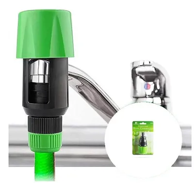 Produktbild von Universeller Wasserdieb – passend für die meisten Wasserhähne – Gartenschlauch-Kupplung, Wasserdieb für flache Wasserhähne