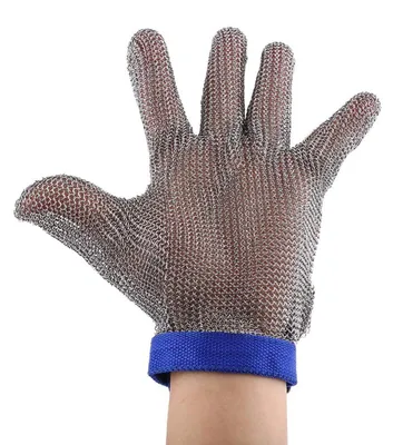Obrázek produktu pro Řezné rukavice - Bezpečnostní rukavice - Nerezová ocel - 24 x 11 cm - Úroveň ochrany proti proříznutí 5