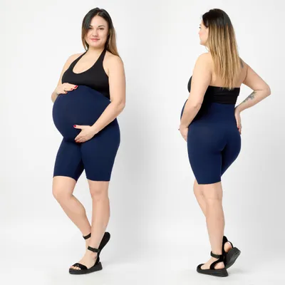 Imagen del producto de Leggings de viscosa para embarazo, talla 7XL, corte corto