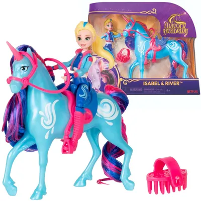 Produktbild von Einhorn-Akademie Einhorn-Akademie Isabel & River Mädchen & Einhorn-Figurenset + Zubehör
