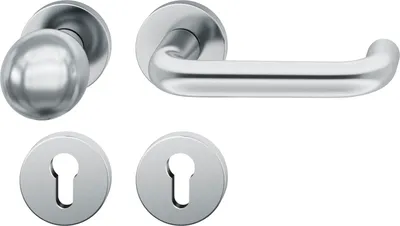 Produktbild von FSB Wechselgarnitur 12 1070 ASL auf Rosette PZ, Knopf fest, Edelstahl matt