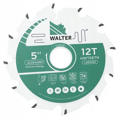 Produktbild von Walter Sägeblatt 125 mm 12 Zähne Längsschnitt
