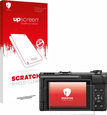 Produktbild von upscreen Schutzfolie für Canon PowerShot V1 Displayschutz Displayschutzfolie Folie Klar Transparent