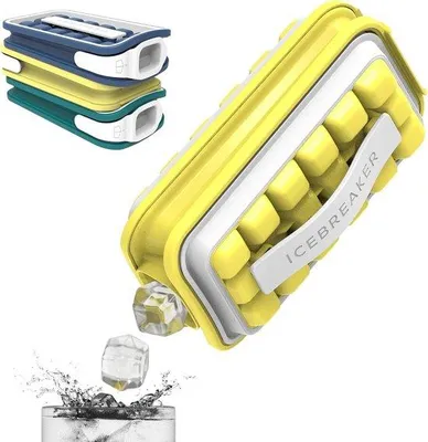 Produktbild von Famanu Eiswürfelform mit Deckel für 18 Würfel - hygienisch und platzsparend