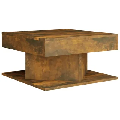 Produktbild von "2026 MODERNE"Couchtisch - Wohnzimmer Tisch modern - Räuchereiche 57x57x30 cm Holzwerkstoff - Kaffeetisch CC6636985