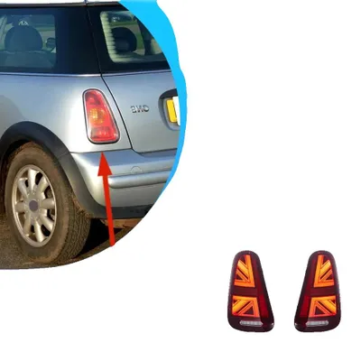 Produktbild von Rücklichtanbau, kompatibel mit BMW MINI, LED-Beleuchtung, dynamische Signalbeleuchtung, Rotes Set