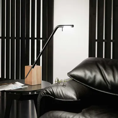Produktbild von Fabas Luce LED Tischleuchte Viktor 480x100mm 7W Warmweiß Chromfarben dimmbar