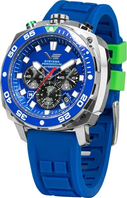 Vostok Europe VK67-650A720 Herrenuhr Systema Periodicum Chronograph Hydrogen 1