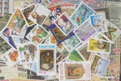Produktbild von Briefmarken Moldawien 50 verschiedene Marken