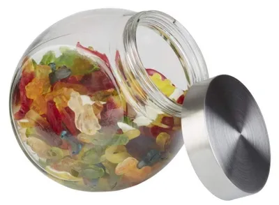 Image de Pot de conservation en verre de haute qualité avec couvercle en acier inoxydable