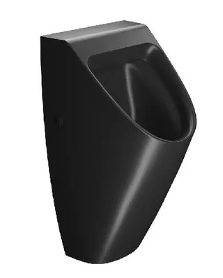 Productafbeelding van Sapho GSI Kleurelementen - Urinoir, verborgen wateraansluiting, ExtraGlaze, mat zwart 909726