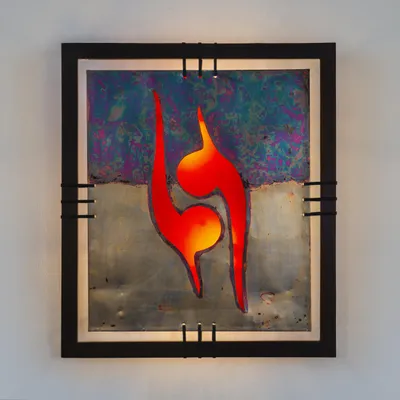 Produktbild von Näve Leuchten Dekoartikel-Bild Dekoartikel-Bild Dekoartikel-Bild aus Metall, Kunststoff und Naturmaterial, bunt, 75 x 85 x 2 cm, E14