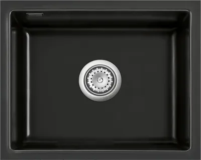 Produktbild von Unterbauspüle KeraDomo MERA 50 U/g in NERO mit Handbetätigung