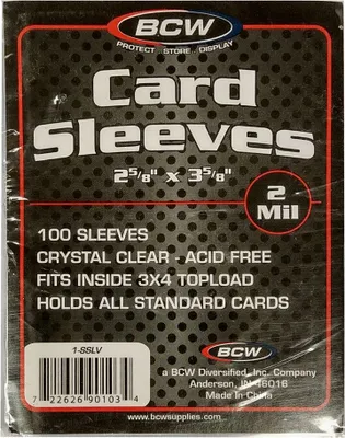 Produktbild von 100 BCW Soft Sleeves Clear / Transparent (66mm x 92mm)