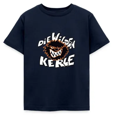 Produktbild von Spreadshirt Die Wilden Kerle Logo Kinder T-Shirt, 110/116 (5-6 Jahre), Navy