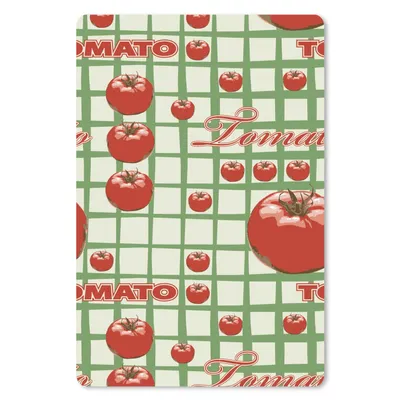 Produktbild von MuchoWow® Mauspad Mousepad Tomate - Muster - Obst - Vintage 18x27 cm - Mousepads - Maus Mat - Pad - Mausunterlage