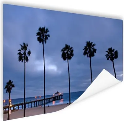 Produktbild von MuchoWow® Poster Palme - Strand - Amerika 60x40 cm - Schlafzimmerdekoration