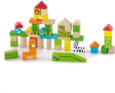 Obrázek produktu pro New Classic Toys 50286, 2 rok/roky, 50 kusů, Dřevo