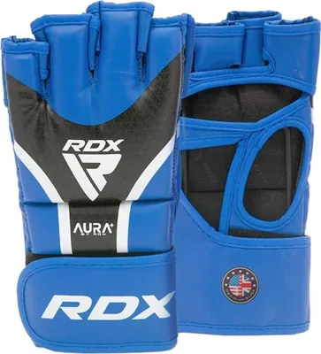 Produktbild von RDX Grappling Handschuhe Aura Plus T-17 - MMA Training Sparring Handschuhe, Premium Maya Hide Leder, IMF & Max-Shock Foam, Quick-EZ Klettverschluss Ergonomische Passform