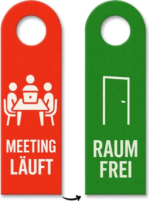 Produktbild von Meeting läuft Raum Frei Türhänger für Büro