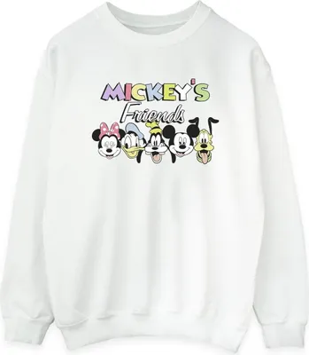 Produktbild von Disney - "Mickey Mouse and Friends" Sweatshirt für Damen BI28539 (M) (Weiß)