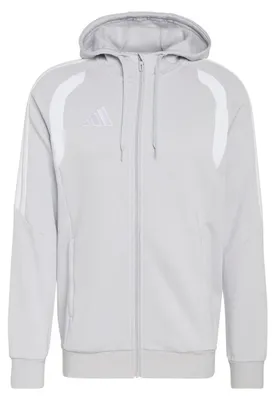 Zdjęcie produktu dla Bluza z kapturem adidas Tiro 26 League, pełny zamek, rozmiar XL, kolor: jasnoszary/biały