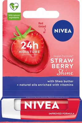 Obrázek produktu pro NIVEA Vyživující rtěnka Strawberry Shine 4,8g