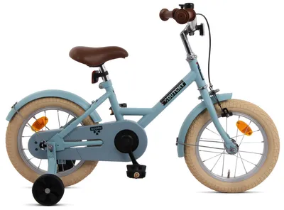 Produktbild von Nogan Dutchy Kinderfahrrad 14 Zoll Blau | Komplett mit Stützräder