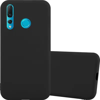 Produktbild von Cadorabo Hülle für Huawei NOVA 4 Schutzhülle in Schwarz Handyhülle TPU Silikon Etui Case Cover