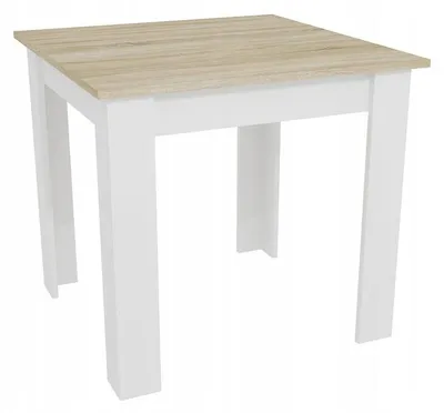 Produktbild von NP Tisch 80x80 Sonoma Eiche + Weiß