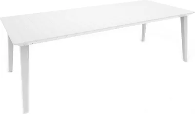 Image de Table de jardin Keter Lima 240, résine, dimensions 235 x 98 x 74 cm, couleur blanche