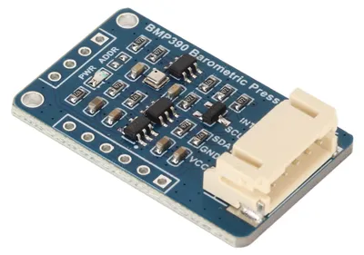 Image de Capteur de pression barométrique avec interface I2C/SPI, mesure de la température et de l'altitude, faible bruit, capteur BMP390 pour appareils GPS portables et drones