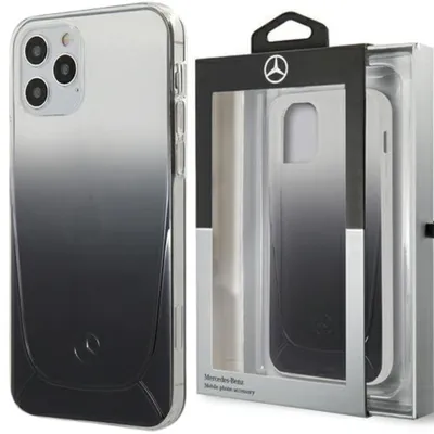 Zdjęcie produktu dla Mercedes Mehcp12Margbk Iphone 12/12 Pro 6,1" Czarny/Black Hardcase Transparent Line