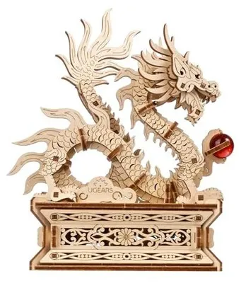 Zdjęcie produktu dla Puzzle 3D drewniane smok dla dorosłych zestaw konstrukcyjny prezent