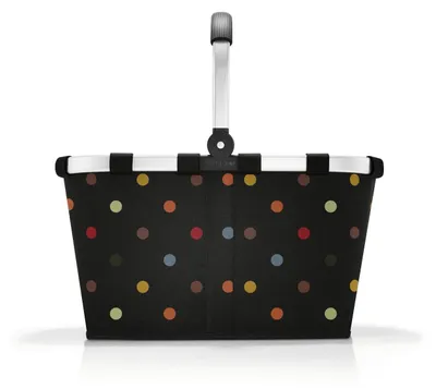 Produktbild von reisenthel carrybag in Dots – Stabiler Einkaufskorb mit viel Stauraum und praktischer Innentasche – Elegantes und wasserabweisendes Design