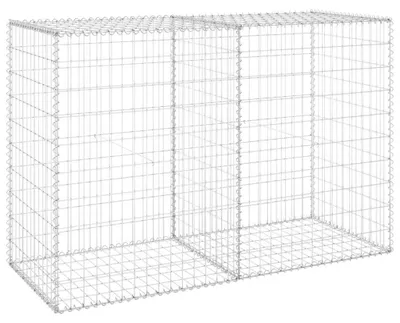 Obrázok produktu pre vidaXL Gabiónová stena s krytom z pozinkovanej ocele 150x60x100 cm