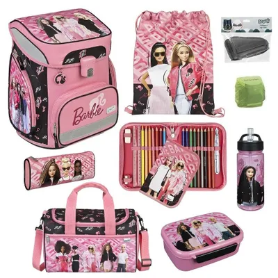 Produktbild von BARBIE Schulranzen Scooli EasyFit 9-teiliges Set mit Sporttasche