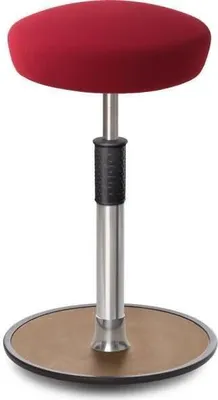 Produktbild von Sitz- Stehhocker Free Tall Hutsitz Gestrick Dunkelrot chrom /Natur.