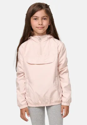 Immagine prodotto di Giacca a vento per bambina Urban Classics Girls Basic Pullover Jacket rosa chiaro - 110/116
