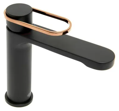 Image de SAT Fusion mitigeur de lavabo monocommande, noir/bronze SATBSFU271CPCBR