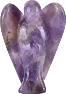 Produktbild von Schöne natürliche klare Quarzkristallheilungskraft geschnitzter Engel Figur (#01)
