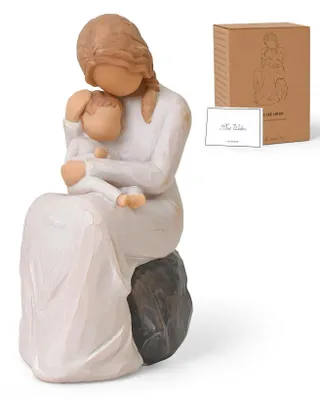 Imagen del producto de Solidchoice - Figura de resina de madre e hijo, 5,3 pulgadas