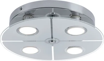 Produktbild von LED Deckenleuchte, Chrom, Glas satiniert, D 30 cm