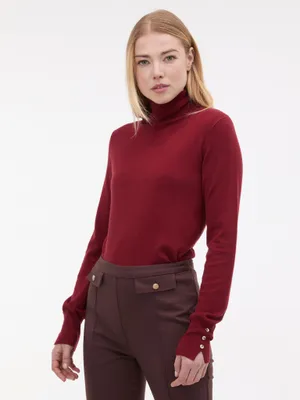 Produktbild von Orsay Damen-Rollkragenpullover in Weinrot M