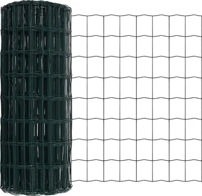 Image de vidaXL Clôture Euro Vert 0,6 x 50 m fer revêtu de PVC